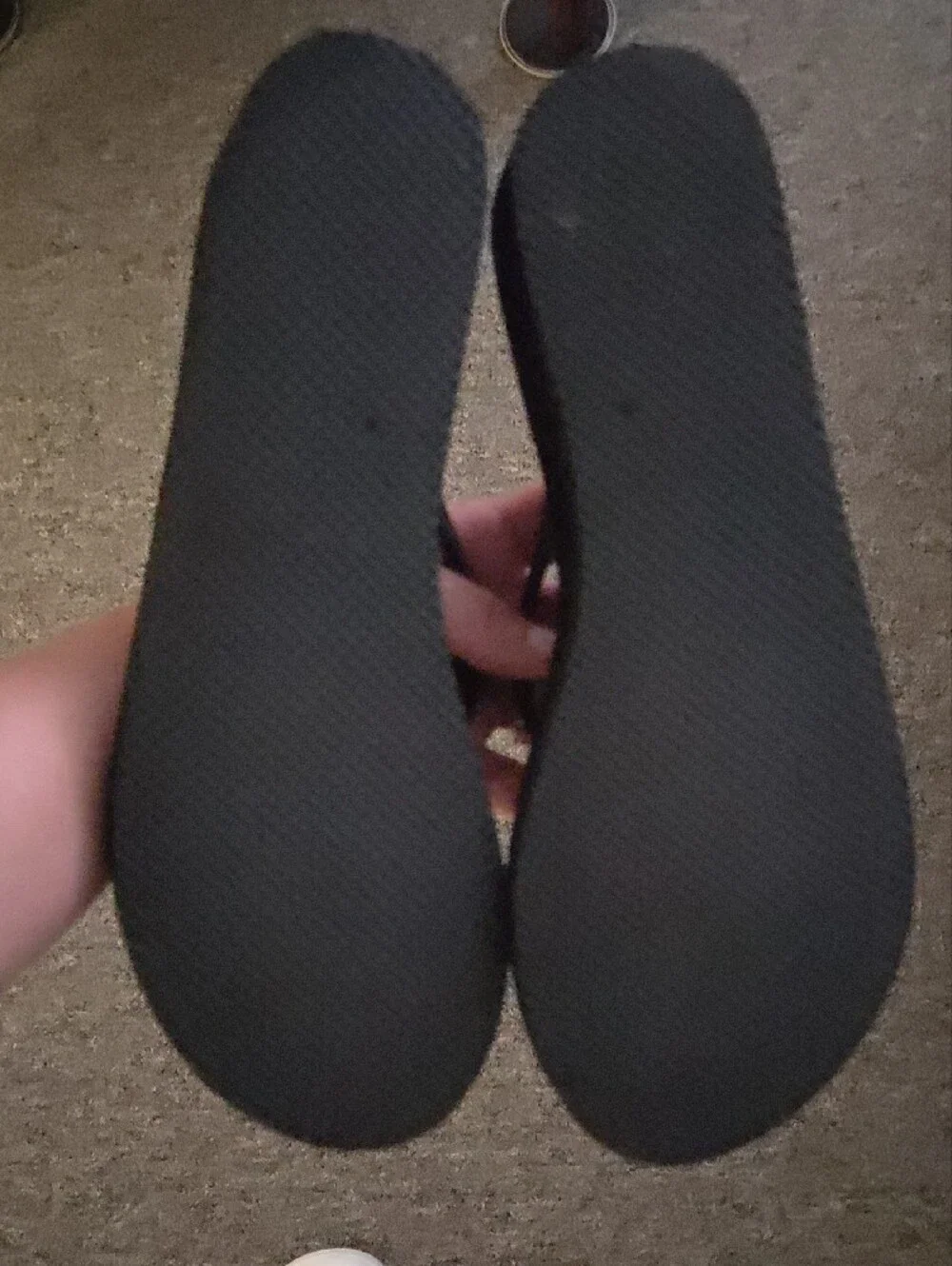 GAP Black Womans Flip Flops with Logo